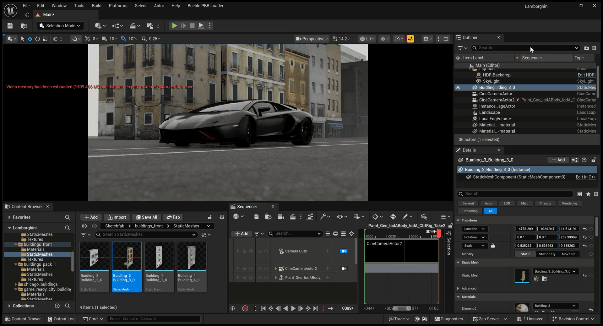 Unreal Engine Viewport